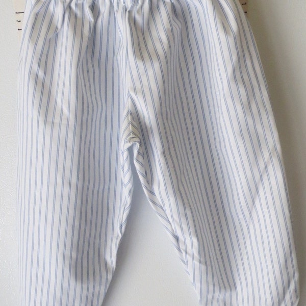 Child's Pirate Pants: Blue Pinstripe SCA LARP Cosplay (18-20" waist)