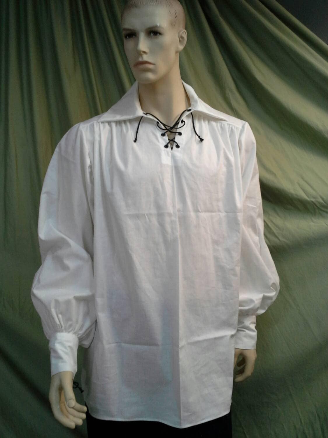Pirate Shirt Renaissance SCA POTC White Custom Your Size Free | Etsy