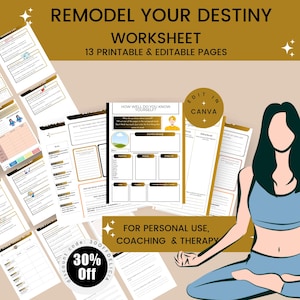 Remodel Your Destiny - Coaching Programm & Personal Wachstumsplaner | Life and Business Rebranding-Lösung | Master Wiederverkaufsrechte