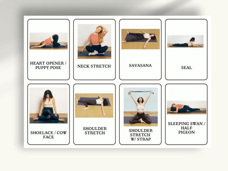 Yin Yoga Posture Flashcards Downloadable PDF | Restorative Yoga ...