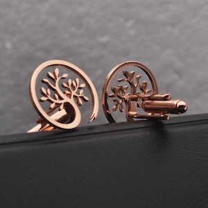 Tree of Life Cufflinks, Groomsmen Cufflinks, Gift for Him, Silver Cufflinks, Tree of Life, Tree Cufflinks, Mens Cufflinks, Wedding GRWM