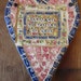 Dance Me to the End of Love... Mosaic Heart hanging with Vintage China, glass beads