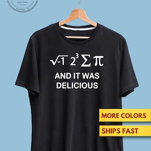 I Ate Some Pie And It Was Delicious Funny Nerdy Math T-Shirt I Ate Some Pie And It Was Delicious Funny Nerdy Math T-Shirt