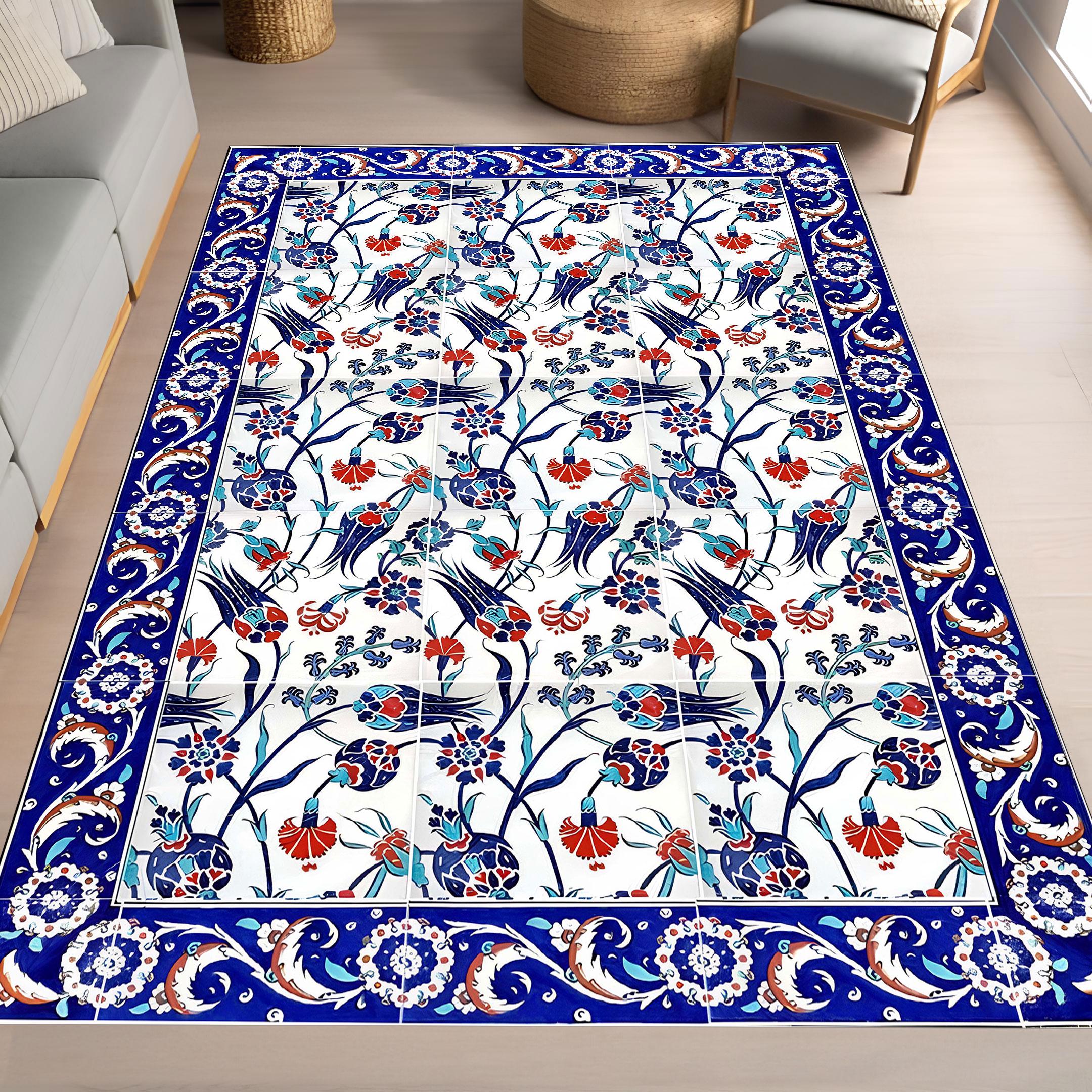 トルコ絨毯 花柄 - Etsy 日本