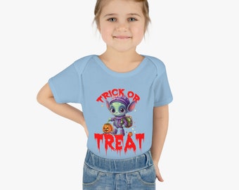 Trick or Treat w/ Baby Animal | Baby Animal | Halloween | Infant Baby Rib Bodysuit