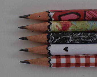 Hand wrapped Pencils | Valentine's Day