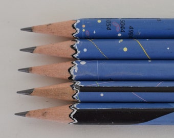 Hand wrapped Pencils | Charting the Constellations