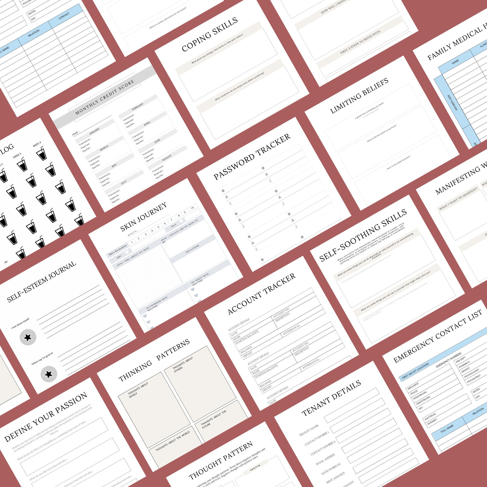 50 PLR Planner Canva Template Ultimate Bundle, 2500+ Pages, PLR ...