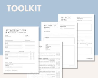 RBT Supervision Toolkit | Digital Forms for ABA Supervisors – Meeting, Goal, & Observation Forms