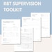 RBT Supervision Toolkit | Digital Forms for ABA Supervisors – Meeting ...