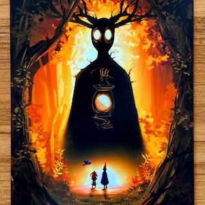 The Beast | Art Print, Over the Garden Wall Inspired Poster, Wall Art