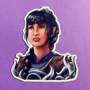 BG3 Inspired Shadowheart Waterproof Vinyl Sticker