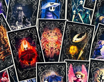 Hollow Knight Inspired Tarot Card Jumbo Vinyl Waterproof Stickers