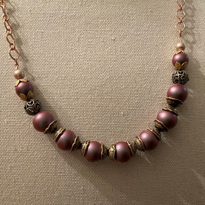 charming purple pearl necklace
