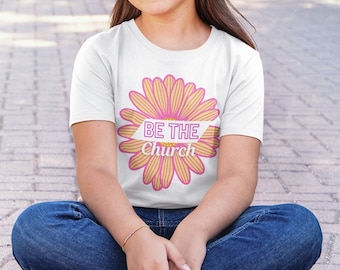 Be The Church Youth T-shirt | Christian Kids Tee | Faith-Inspired Toddler Shirt | Bella Canvas Cotton Jersey. Back to school shirts. Faith
