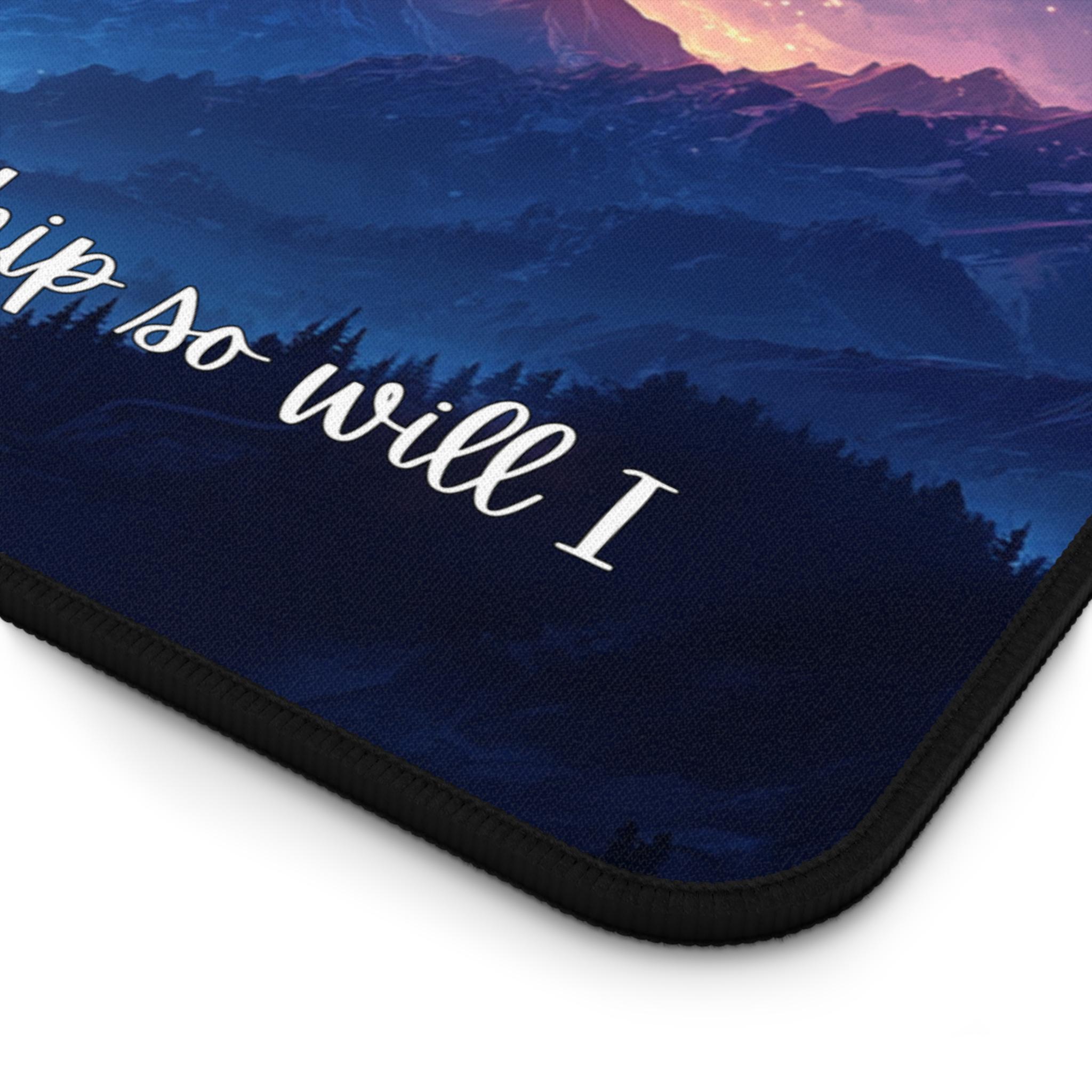 Christian Desk Mat. If the Stars Were Made to Worship so Will I. Faith ...