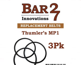 3 PACK Replacement Drive Belts for Thumler's Rock Tumbler Model MP-1