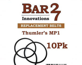 Paquete de 10 correas de transmisión de repuesto para la pulidora de rocas Thumler modelo MP-1