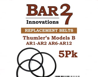 5 PACK Replacement Belts for Thumler's Tumbler Models B, AR-1,2,6,12 brass/rock