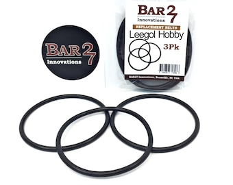 Correas de transmisión de repuesto para pulidora de rocas Leegol Hobby (paquete de 3)
