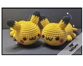 Pikachu Sploot! Crochet Pattern PDF