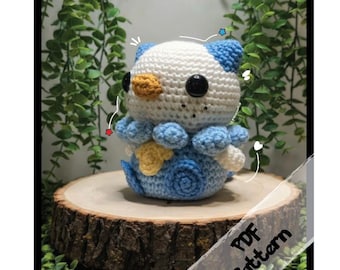 Sweet Baby Oshawott Crochet Pattern PDF