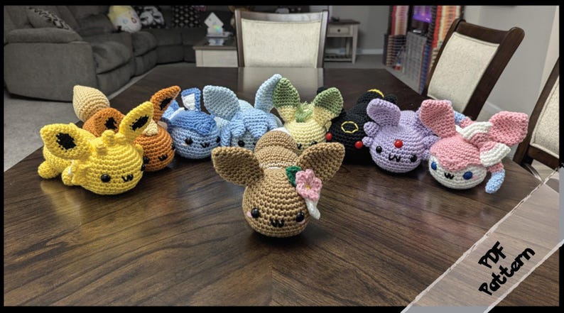 Sploot Pattern Eeveelution Crochet Sploot Set - Patterns - Etsy