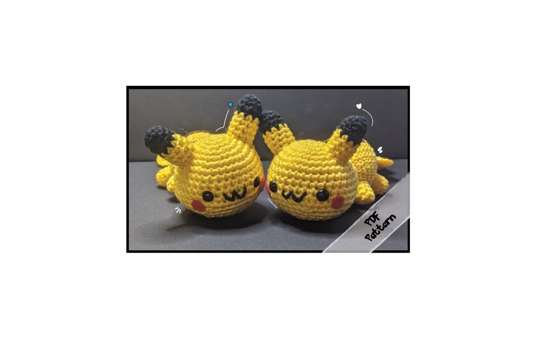 Sploot Pattern Pikachu Sploot! Crochet Pattern PDF - Etsy