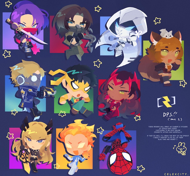 Marvel Rivals Fullbleed Acrylic 2" Charms image 3