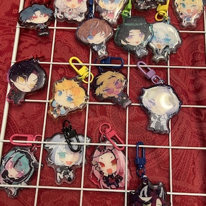 Nijisanji EN Glitter Epoxy 2&quot; Charms