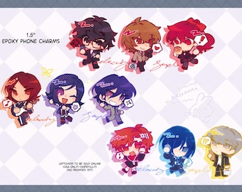 Persona Series Glitter Epoxy 1.5" Phone Charms
