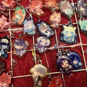 Assorted Glitter Epoxy 1.5" Phone Charms