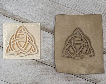 Celtic Knot / Texture Stamp for Polymer Clay / Embossing / Ceramic / Soap Stamp / Tool / Jewelry Craft Making / Leather Stamp / Cookie Stamp