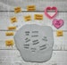 Conversation Heart Candy Word Texture Stamp for Earring Pendant Embossing on Polymer Clay Tool Jewelry Craft Making Handmade Valentine's Day 