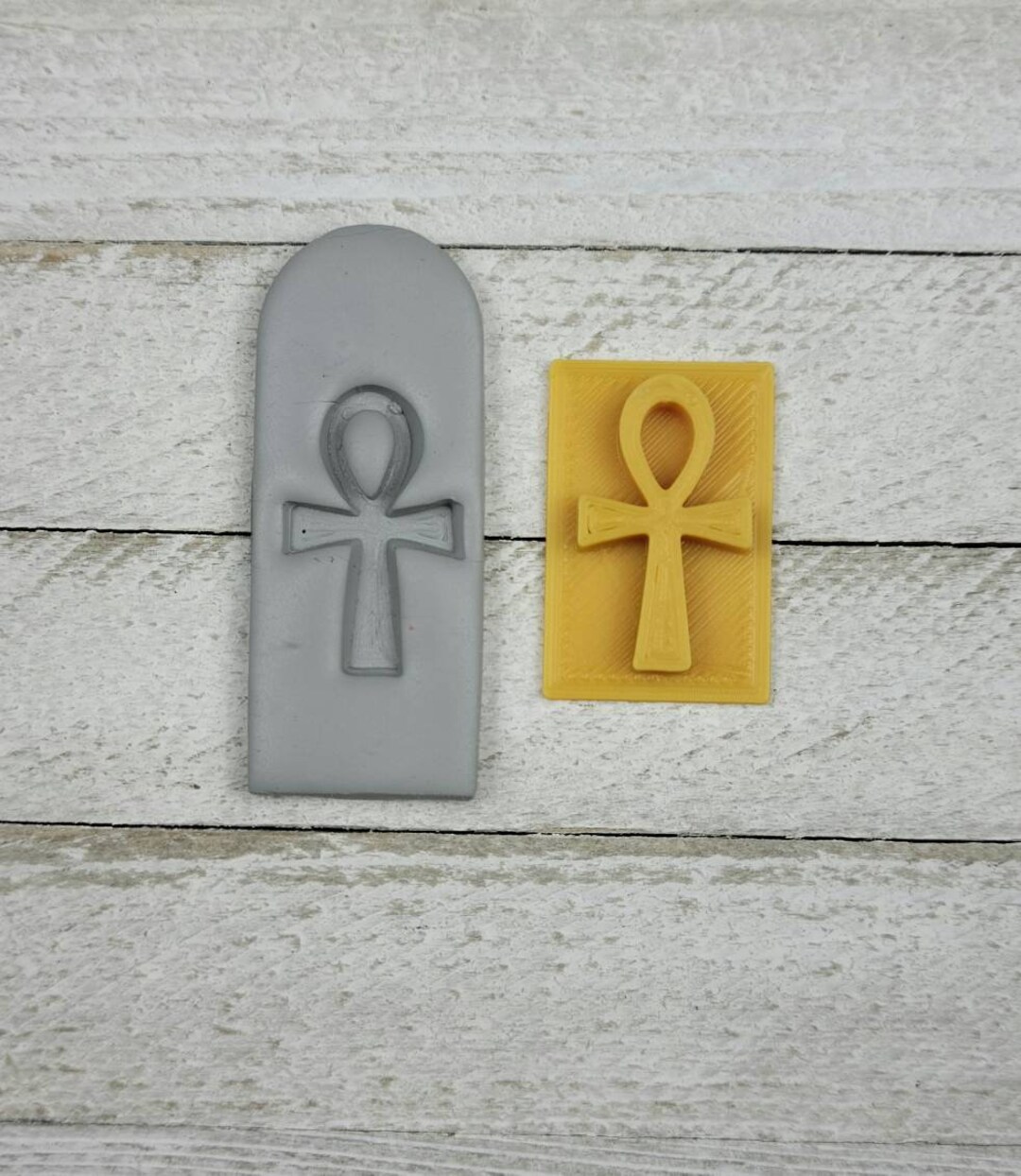 Ankh Texture Stamp for Earring Pendant Embossing on Polymer Clay ...