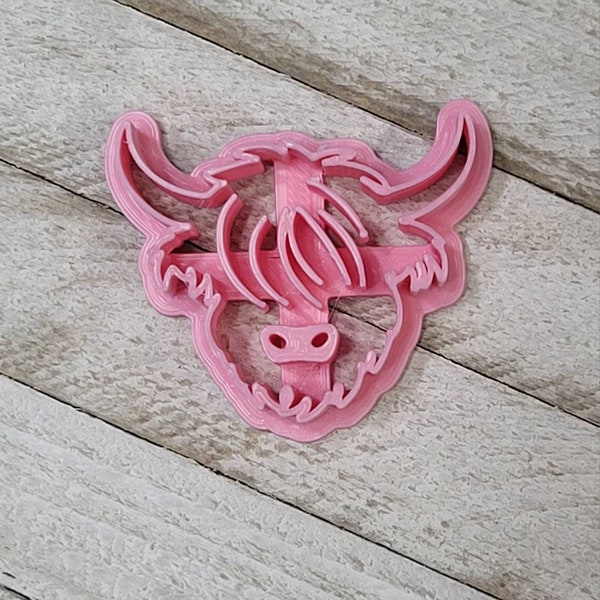 Highland Cow | Cow | Cattle | Polymer Clay Shape Cutter | Embossing Cutters | Earring Cutters | Fondant | Ceramic | Soap | Scottish Highland