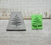 Stylized Christmas Tree Texture Stamp for Earring Pendant Embossing on Polymer Clay Soap Ceramic Tool Jewelry Craft Making 1 inch Handmade 