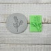 Wildflower Texture Stamp for Earring Pendant Embossing on Polymer Clay Ceramic Tool Jewelry Craft Making 1.5 inch Handmade Nature Organic 