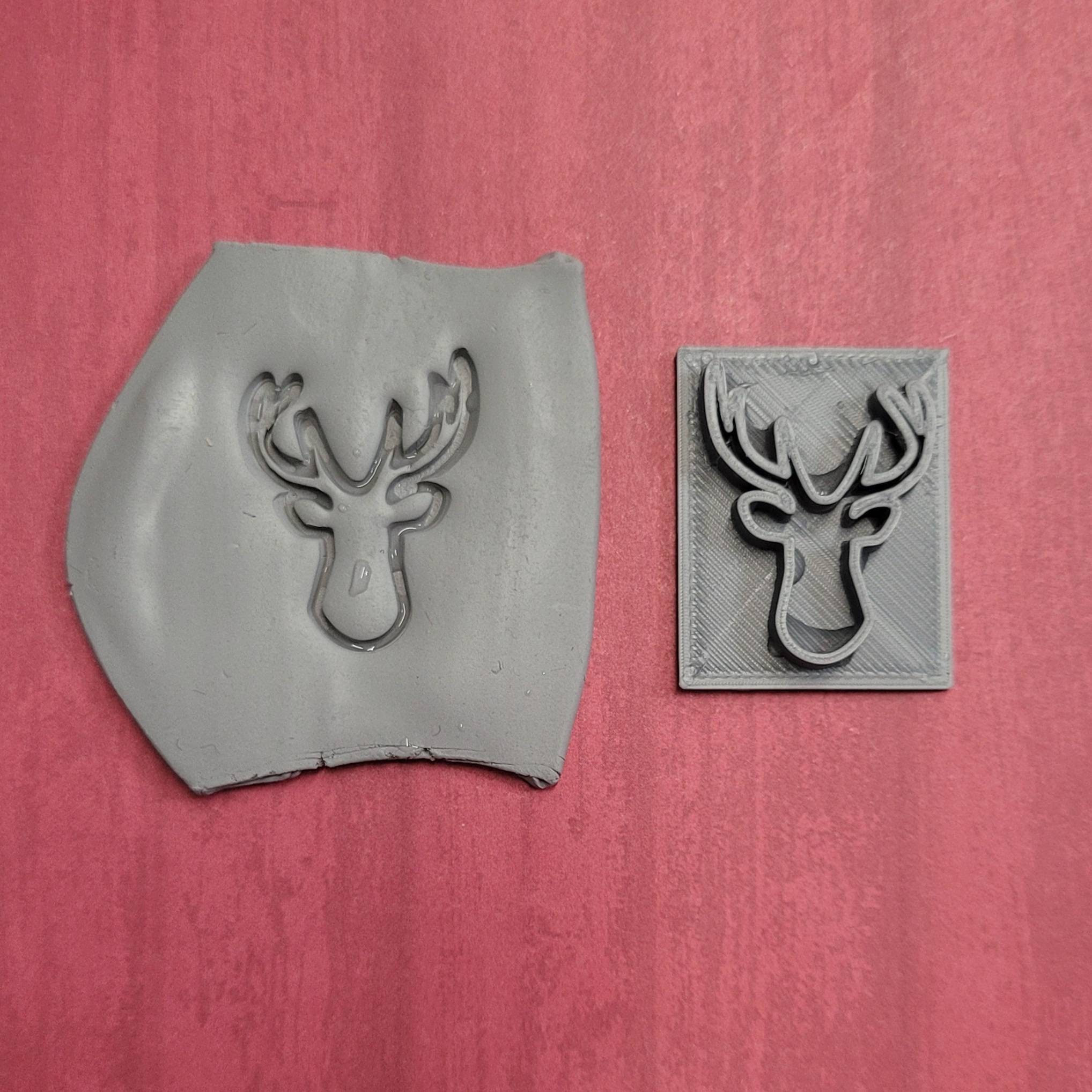 Deer Polymer Clay Cutter | Fall clay cutters - Lala Handmade store |  Polymer Clay Earrings and Tools