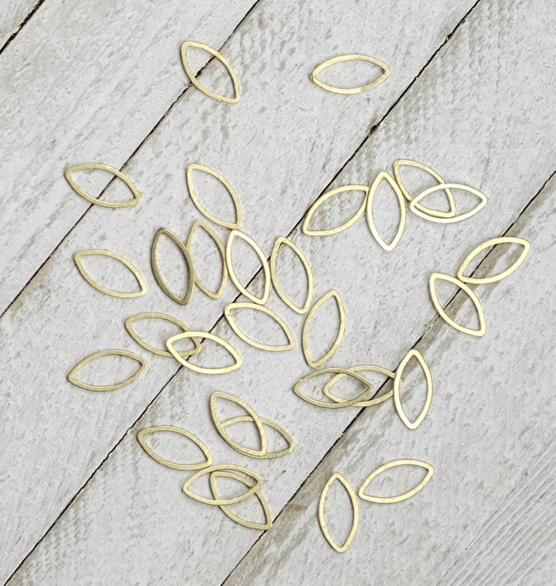 Raw Brass Teardrop Ovals 10pcs5pair Light Gold Earring Pendant Findings Charm for Jewelry Making Supplies Beading Component Polymer Clay