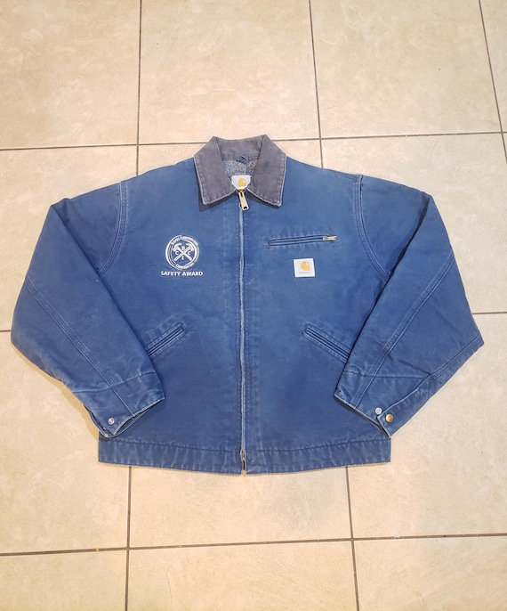 Vintage 2000s Carhartt Detroit J01 NVY Size 44 - Etsy
