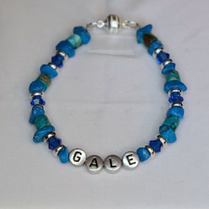 Baldur&#39;s Gate 3-Inspired Gale Turquoise Stone/Mineral Beaded Bracelet