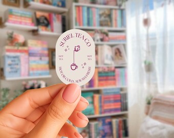 Suriel Tea Co Sticker | Booktok Kindle Decal | Bookish Sticker