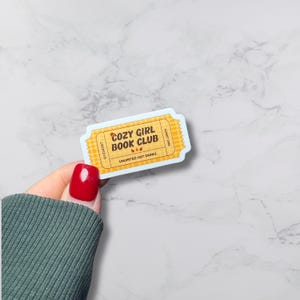 Cozy Girl Book Club Sticker | Fall Stickers | Booktok Sticker | Kindle Stickers | Book Lover | Gifts for Readers | Bookish Stickers |