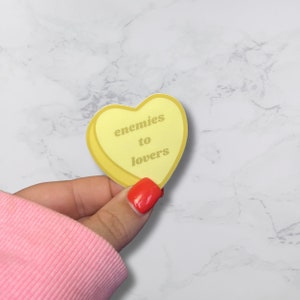 Enemies to Lovers Sticker | Bookish Stickers | Booktok Sticker | Kindle Stickers | Book Lover | Gifts for Readers | Book Trope Sticker |