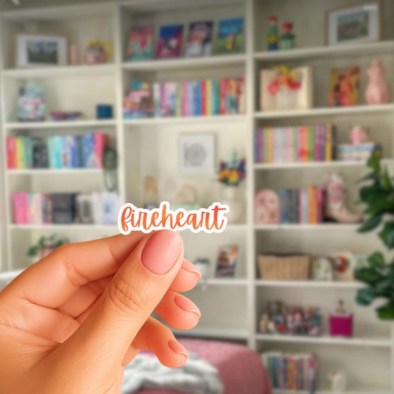 Fireheart Sticker | Booktok Kindle Reader Gift | Bookish Sticker