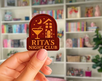 Rita's Night Club Sticker | ACOTAR Booktok, Kindle Reader Gift | Bookish Sticker