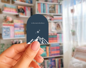 Adesivo "Alle stelle che ascoltano" / Adesivo ACOTAR Booktok Kindle / Adesivo per libri