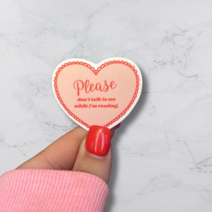 PREORDER | Don&#39;t Talk To Me Sticker | Bookish Stickers | Booktok Sticker | Kindle Stickers | Book Lover | Gifts for Readers