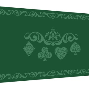 Poker Style Green | Rubber Playmat